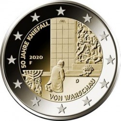 ALEMANIA 2 EUROS 2020 GENUFLEXION en VARSOVIA por WILLY BRANDT SC 2ª MONEDA CONMEMORATIVA