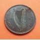 IRLANDA 1 PENIQUE 1928 GALLO KM.3 MONEDA DE COBRE MBC -EIRE 1 Penny copper coin