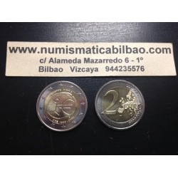 CHIPRE 2 EUROS 2009 EMU 10 ANIVERSARIO MONEDA BIMETALICA SC Cyprus Zypern