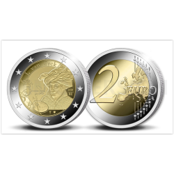 .@ESCASA@ BELGICA 2 EUROS 2020 PINTOR JAN VAN EYCK SC 2ª MONEDA CONMEMORATIVA en COINCARD