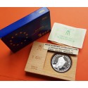 ESPAÑA 5 ECU 1992 REY CARLOS III MONEDA DE PLATA PROOF 1 ONZA ESTUCHE FNMT 5 ECUS 1992