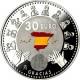 ESPAÑA 30 EUROS 2020 HEROES EN LA LUCHA CONTRA EL CORONAVIRUS MONEDA DE PLATA en COLORES SC BOLSA ORIGINAL FNMT