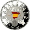 @COLORES@ ESPAÑA 30 EUROS 2020 HEROES EN LA LUCHA CONTRA EL CORONAVIRUS MONEDA DE PLATA SC BOLSA ORIGINAL FNMT