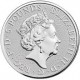 10ª moneda INGLATERRA 5 LIBRAS 2021 QUEEN'S BEASTS WHITE GREYHOUND OF RICHMOND SC 2 Onzas PLATA 9999 Perro Galgo