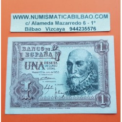 . ESPAÑA 1 PESETA 1953 MARQUES DE SANTA CRUZ Sin Serie 921 SC-