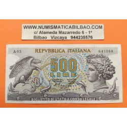 ITALIA 500 LIRAS 1966 AGUILA y DELFIN Pick 93A BILLETE MBC- @ESCASO@ Italy PVP NUEVO 50€