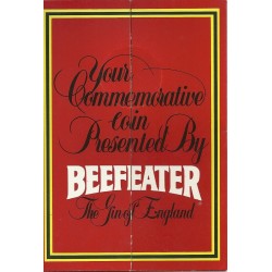 @OFERTA@ INGLATERRA MEDALLA 1 CORONA 1985 1485 THE YEOMAN WARDER by BEEFEATER 500 ANIV. TORRE DE LONDRES MONEDA DE NICKEL SC