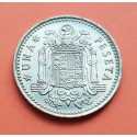 ESPAÑA 1 PESETA 1966 * 19 69 FRANCISCO FRANCO ESTADO ESPAÑOL KM.796 MONEDA DE LATON SC Spain