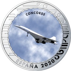 .1,50 EUROS 2020 CONCORDE AVION SUPERSONICO HISTORIA DE LA AVIACION 1ª SERIE MONEDA DE NICKEL SC