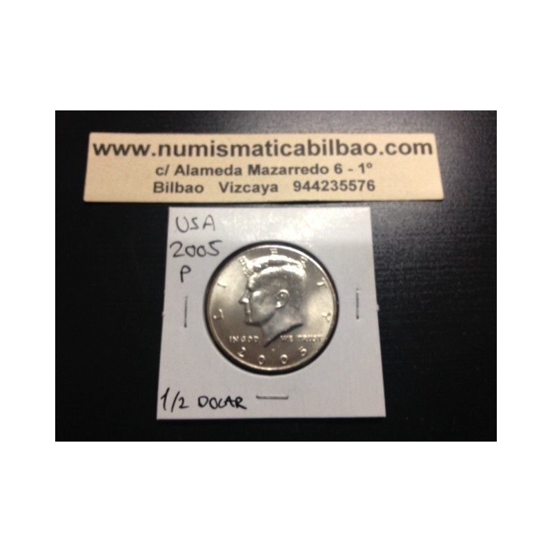 ESTADOS UNIDOS 1/2 DOLAR 2005 P KENNEDY KM.A202B MONEDA DE NICKEL SC USA HALF DOLLAR