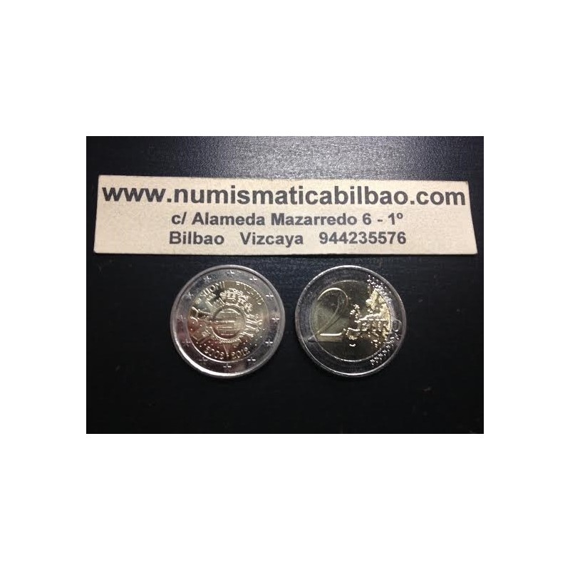 FINLANDIA 2 EUROS 2012 X ANIVERSARIO DEL EURO SC MONEDA CONMEMORATIVA BIMETALICA Finnland