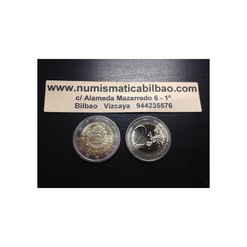 ALEMANIA 2 EUROS 2012 X ANIVERSARIO DEL EURO SC MONEDA CONMEMORATIVA BIMETALICA Germany BRD