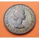INGLATERRA 1/2 PENIQUE 1962 BARCO VELERO ISABEL II KM.896 MONEDA DE BRONCE EBC- UK Half Penny coin