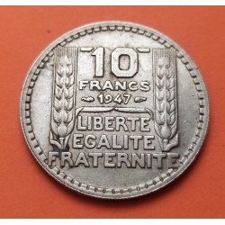 . FRANCIA 10 FRANCOS 1933 TURIN PLATA MBC++ Silver France Francs