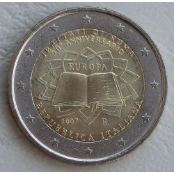 ITALIA 2 EUROS 2007 TRATADO DE ROMA 50 ANIVERSARIO SC BIMETALICA MONEDA CONMEMORATIVA
