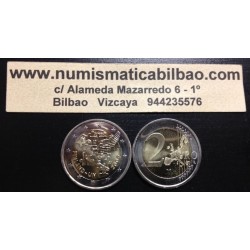 FINLANDIA 2 EUROS 2005 ONU 60 ANIVERSARIO PALOMA SC BIMETALICA MONEDA CONMEMORATIVA Finnland