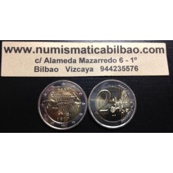 FINLANDIA 2 EUROS 2007 INDEPENDENCIA 100 ANIVERSARIO 1907 BARCA SC BIMETALICA MONEDA CONMEMORATIVA