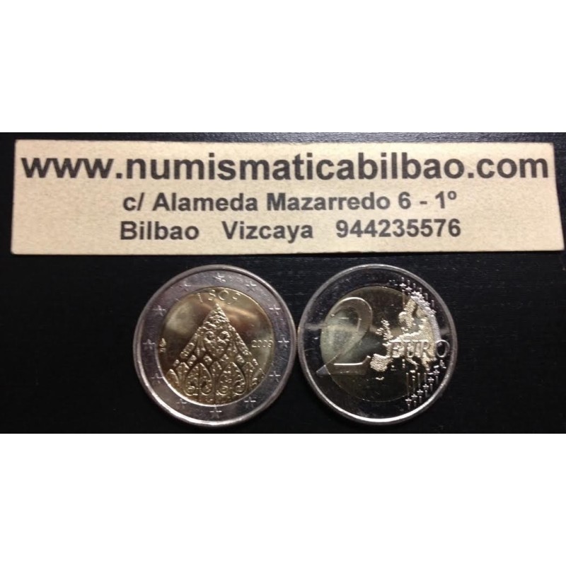 FINLANDIA 2 EUROS 2009 BICENTENARIO DE LA DIETA DE PORVOO MONEDA BIMETALICA SC @RARA@ CONMEMORATIVA Finnland