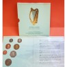 IRLANDA CARTERA OFICIAL 1996 SC 1+2+5+10+20+50 PENIQUES + 1 LIBRA 1996 CENTRAL BAK OF IRELAND SET BU
