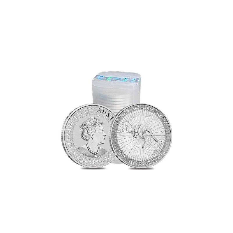 @1 ONZA 2021@ AUSTRALIA 1 DOLAR 2021 WILDLIFE CANGURO MONEDA DE PLATA SC Australian Kangaroo OZ OUNCE