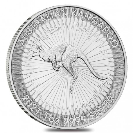 @1 ONZA 2021@ AUSTRALIA 1 DOLAR 2021 WILDLIFE CANGURO MONEDA DE PLATA SC Australian Kangaroo OZ OUNCE