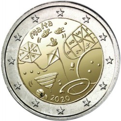 MALTA 2 EUROS 2020 NIÑOS JUEGOS INFANTILES 2ª MONEDA CONMEMORATIVA 2€ coin