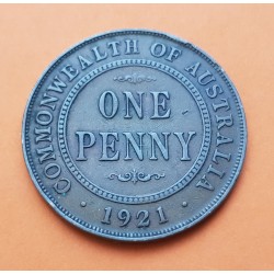 NUEVA ZELANDA 1 PENIQUE 1947 BRONCE KM*13 New Zealand Penny