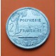 POLINESIA FRANCESA 2 FRANCOS 1991 PAISAJE y DAMA KM.10 MONEDA DE ALUMINIO SC- Polynesie Francaise 1 Franc