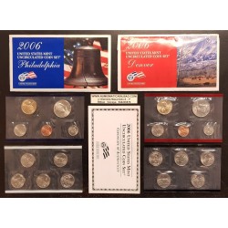 2006 UNITED STATES MINT UNCIRCULATED COIN SET D+P 20 COINS ESTADOS UNIDOS 1+5+10+25 CENTAVOS + 1/2 DOLAR + 1 DOLAR