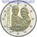 LUXEMBURGO 2 EUROS 2020 @Tipo 2 DISEÑO en RELIEVE@ NACIMIENTO DEL PRINCIPE CHARLES 2ª MONEDA SC 160.000 uds