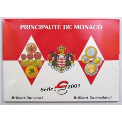 MONACO CARTERA EUROS 2011 BU SET 1+2+5+10+20+50 Centimos 1+2€