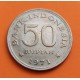 INDONESIA 50 RUPIAS 1971 GRAN AVE DEL PARAISO KM.35 MONEDA DE NICKEL SC- 50 Rupees