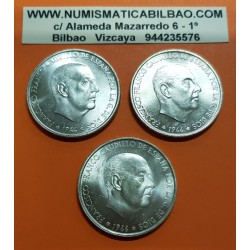 .ESPAÑA 100 PESETAS 1966 * 19 67 FRANCO SIN CIRCULAR PLATA