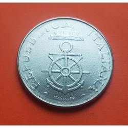 ITALIA 100 LIRAS 1981 ACADEMIA MILITAR DE LIVORNO KM.108 MONEDA DE ACERO SC- Italy 100 Lire ACCADEMIA NAVALE