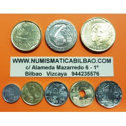.ESPAÑA SERIE 1993 SC 1+5+10+25+50+100 + 200 PESETAS 1993 + 500 PESETAS 1993 JUAN CARLOS I