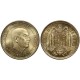 ESPAÑA 1 PESETA 1966 * 19 75 FRANCISCO FRANCO ESTADO ESPAÑOL MONEDA DE LATON SIN CIRCULAR