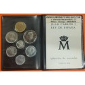 ESPAÑA CARTERA 1984 SC 1 + 2 + 5 + 10 + 25 + 50 PESETAS + 100 PESETAS 1984 FLOR DE LIS ABAJO JUAN CARLOS I SC 7 MONEDAS DE TACO