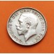 INGLATERRA 6 PENIQUES 1921 REY JORGE V KM.815A MONEDA DE PLATA BC- UK Silver 6 Pence King GEORGIVS V