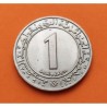 ARGELIA 1 DINAR 1983 ANAGRAMAS Forma DECAGONAL KM.112 MONEDA DE NIQUEL EBC Algeria Algerie 