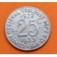 FRANCIA TOULOUSE 25 CENTIMOS 1933 FICHA COMITE REGIONAL DU SUD OUEST y BARCO MONEDA DE ALUMINIO @ESCASA@ WWI TOKEN JETON R/2