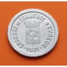 FRANCIA 5 CENTIMOS 1921 CHAMBRE DE COMMERCE DE EVREUX MONEDA DE ALUMINIO @ESCASA@ TOKEN JETON Ficha Comité Regional