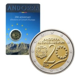 ANDORRA 2 EUROS 2014 CONSEJO DE LA UNION EUROPEA (EMISION EN 2016) SC MONEDA CONMEMORATIVA COIN