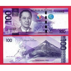 . FILIPINAS 100 PISO 1969 (1949) MANUEL ROXAS Pick 147B SC UNC