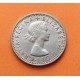 INGLATERRA 6 PENIQUES 1967 FLORES e ISABEL II KM.903 MONEDA DE NICKEL SC- UK 6 pence coin