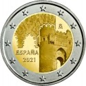 .@ENVIO INMEDIATO@ ESPAÑA 2 EUROS 2021 TOLEDO CIUDAD HISTORICA Unesco SC MONEDA BIMETALICA y CONMEMORATIVA