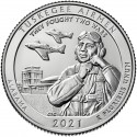 ESTADOS UNIDOS 25 CENTAVOS 2021 D TUSKEGEE AIRMEN Parque Nacional en ALABAMA MONEDA DE NICKEL SC USA Quarter