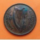 IRLANDA 1 PENIQUE 1935 GALLINA y POLLUELOS KM.3 MONEDA DE BRONCE MBC+ Ireland Eire 1 Penny