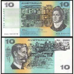 AUSTRALIA 10 DOLARES 1991 PICK 45G SC DOLLARS UNC $10