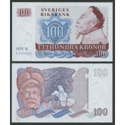 SWEDEN SUEDE 100 KRONEN 1970 UNC PICK 54A