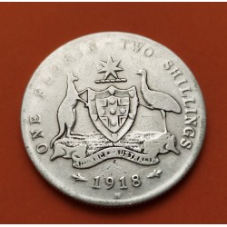 .AUSTRALIA 1 FLORIN 1951 CETROS PLATA SC Silver KM*47 Jubilee